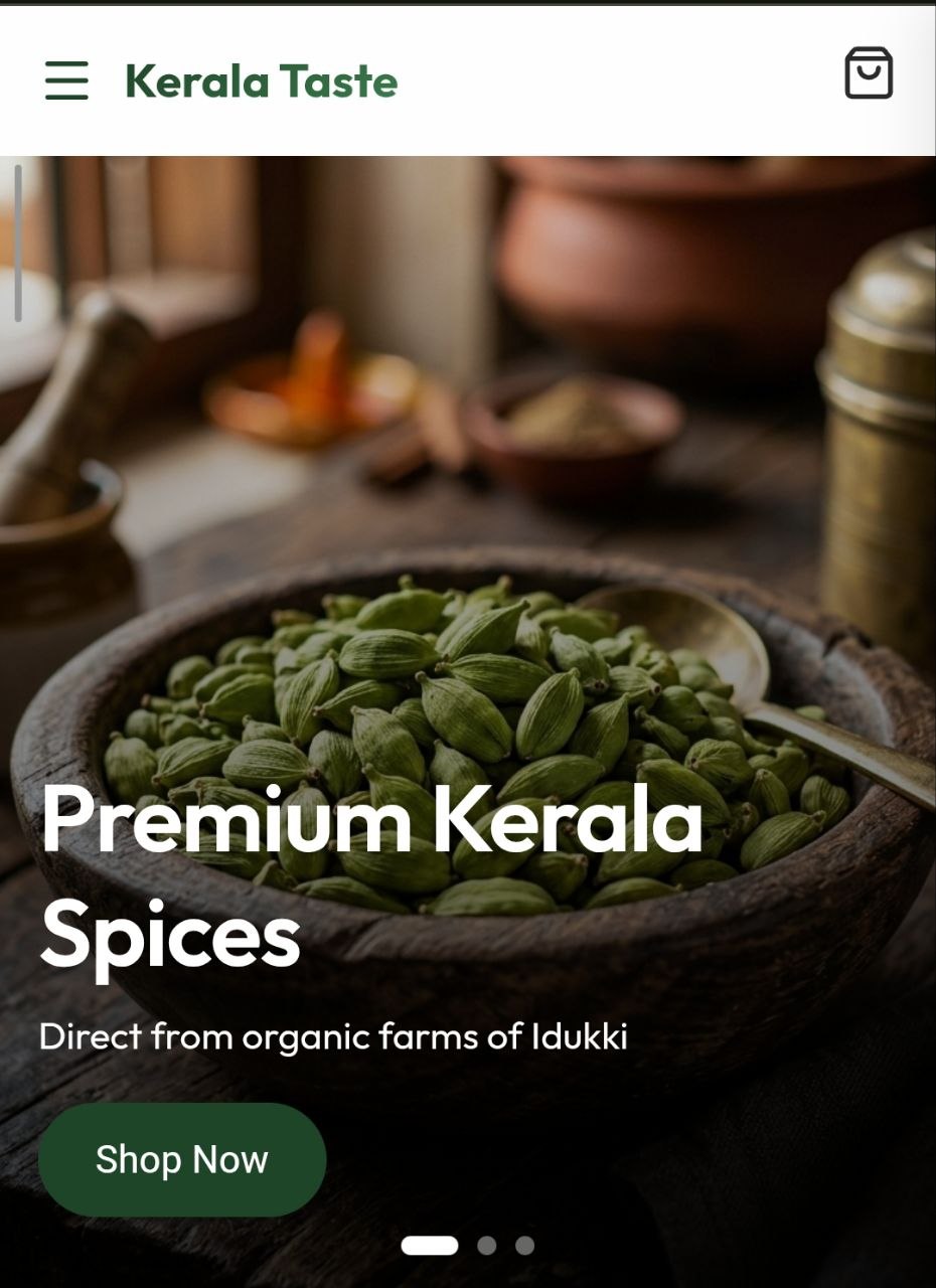 Kerala Taste website